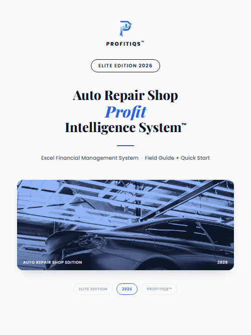 Auto Repair Shop Profit Intelligence System — Elite cover