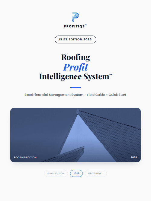 Roofing Profit Intelligence System — Elite cover