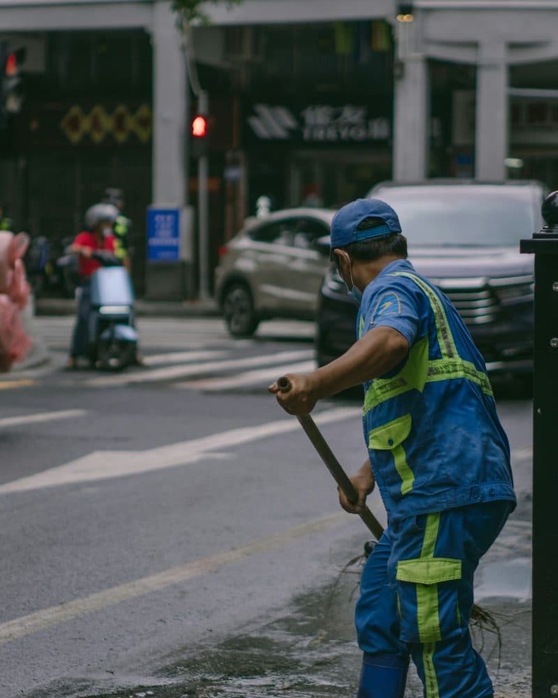 Cleaning Service business owner at work